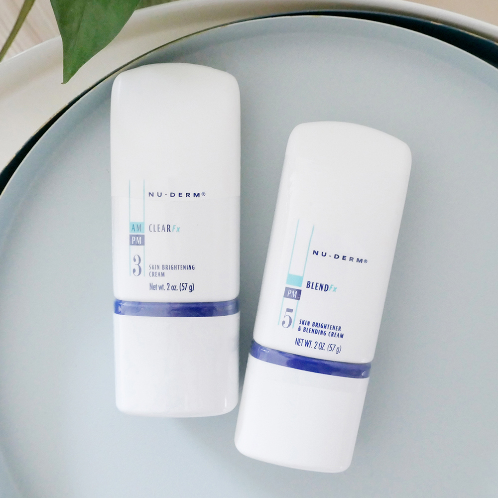 Crème de mélange d'éclairage de la peau 57g Clear FX3 Blend FX5 Nu Derm Facial Brightener Creme 2oz Face Soins Correcteur Naturel Lotion