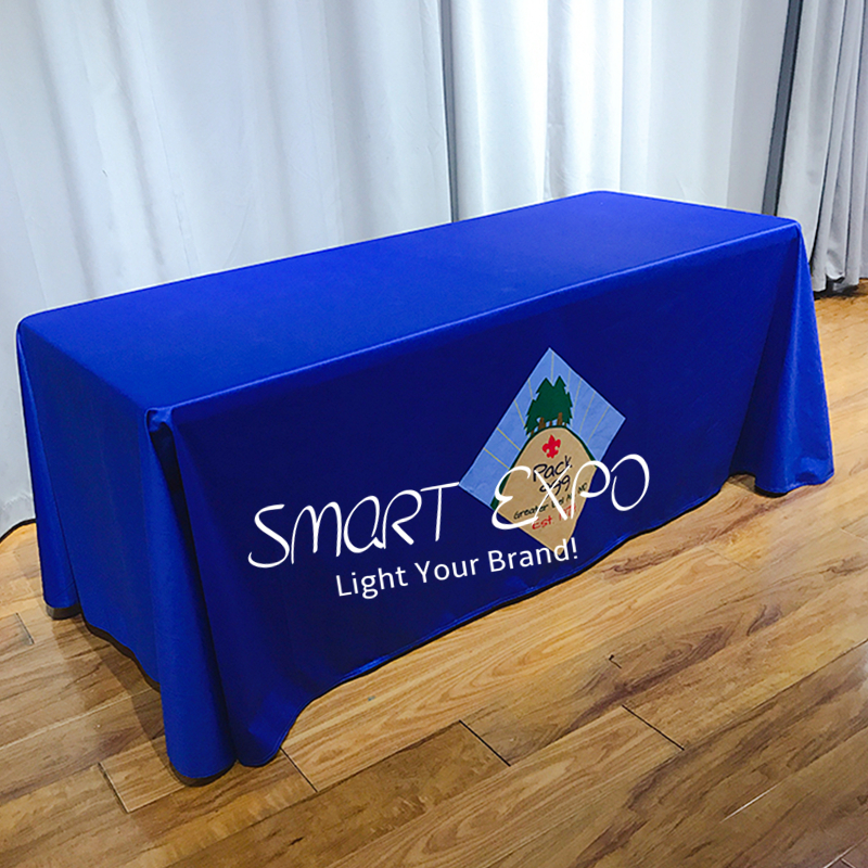 6ft High Definition Stretch Table Throw Retail Supplies for Trade Show Counter Display