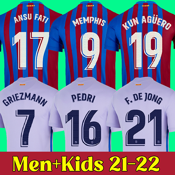 21 22 Barcelona soccer jersey 2021 2022 MEMPHIS football shirt KUN AGUERO GRIEZMANN DE JONG camiseta futbol Maillots foot top thailand, Kids
21 22 Barcelona soccer jersey 2021 2022 MEMPHIS football shirt KUN AGUERO GRIEZMANN DE JONG camiseta futbol Maillots foot top thailand, Kids