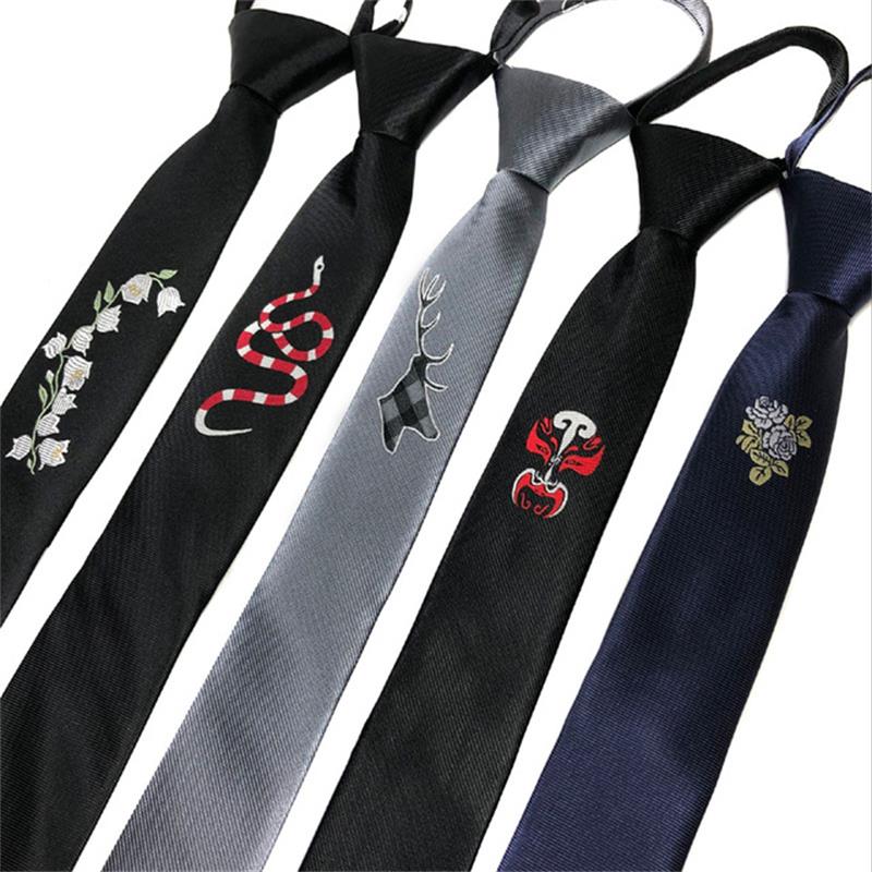 men's embroidered tie zipper lazy easy to pull korean marriage personality logo narrow necktie 5cm crown animal 2pcs/lot, Blue;purple
men's embroidered tie zipper lazy easy to pull korean marriage personality logo narrow necktie 5cm crown animal 2pcs/lot, Blue;purple