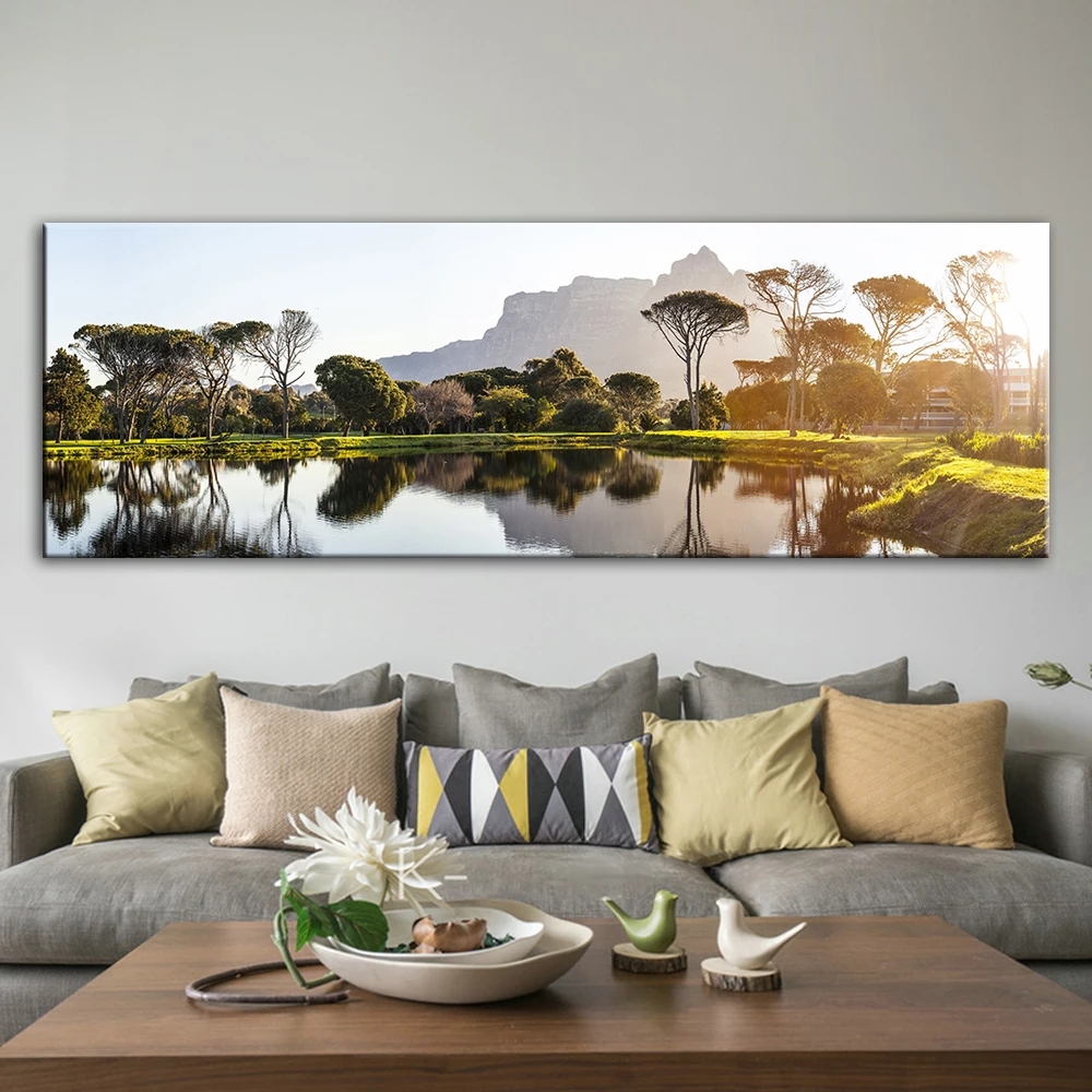 Beautiful Sunset Landscape Canvas Paintings Posters And Prints Wall Art Canvas Pictures for Bed Room Cuadros Home Decoration