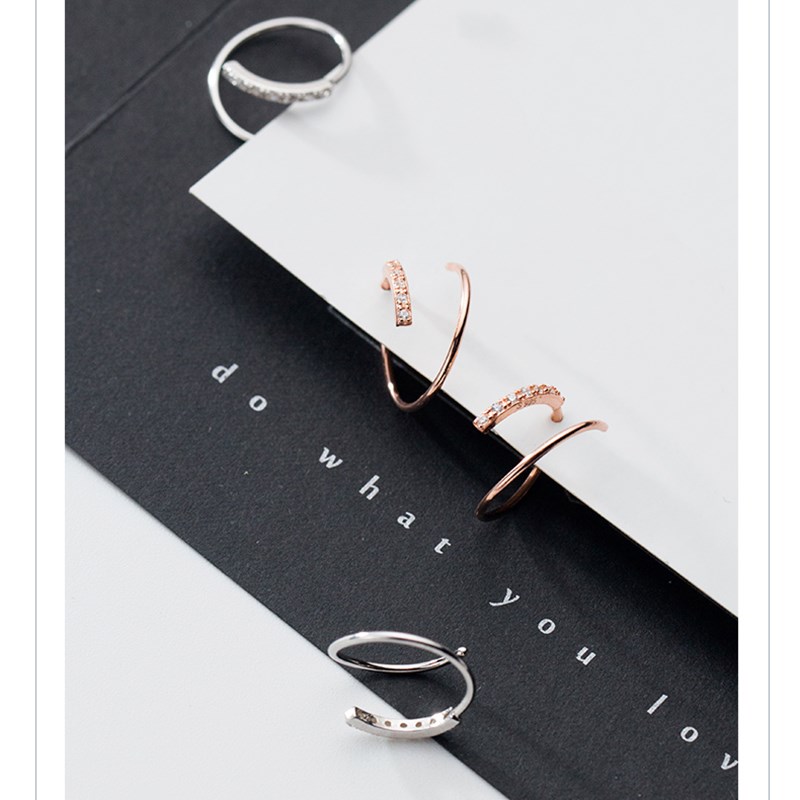 Solid 925 Sterling Silver Earrings High Quality Stud Earring for Women Girls Fashion Tiny Zircon Simple Jewelry Christmas Present
