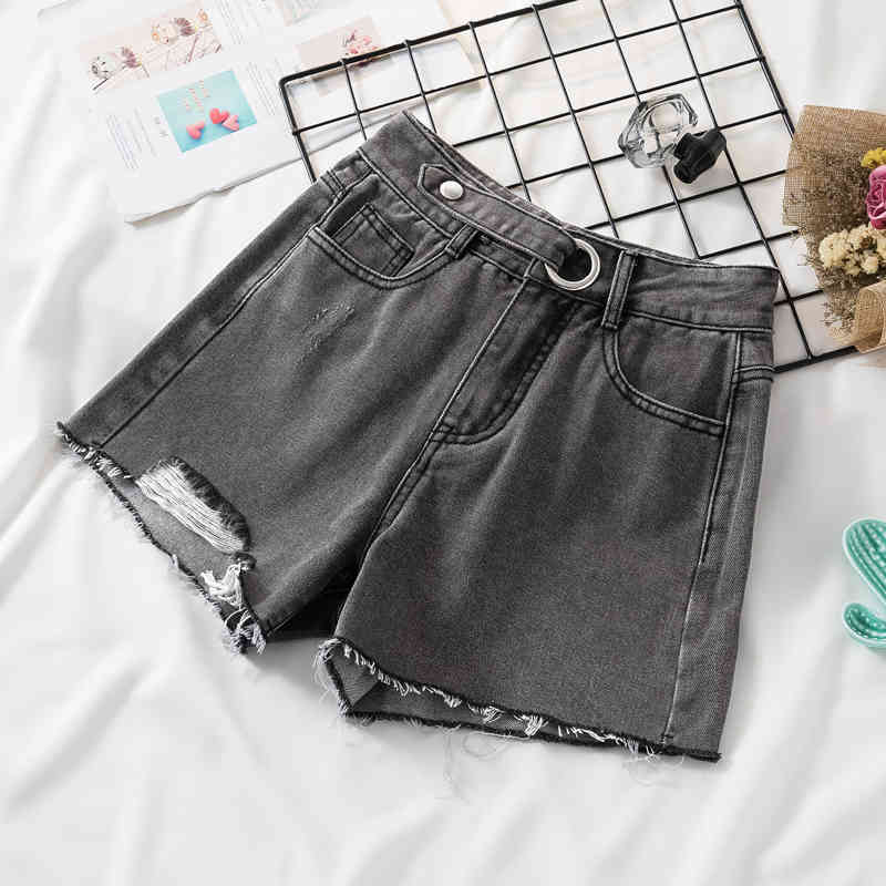 Summer Women Shorts Casual Loose Plus Size High Waist Ladies Korean Style Short Jeans spodenki damskie 9742 210508