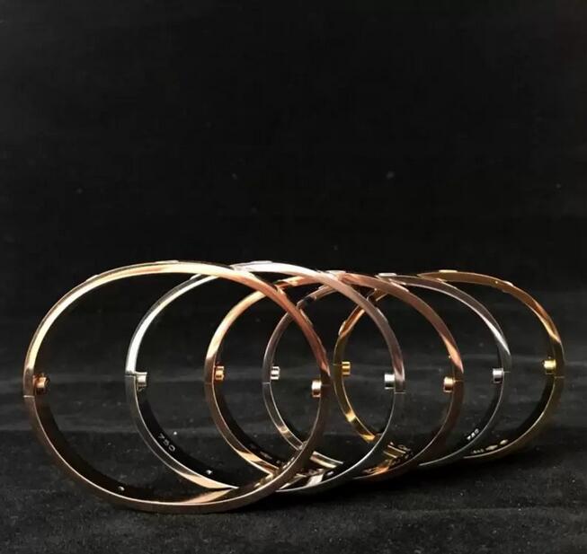 Love Bracelet Bangles Women Men 4CZ Titanium Steel Screw Screwdriver Bracelets Gold Silver Rose Nail Bracelet Jewelry with velvet bagJB1Z
Love Bracelet Bangles Women Men 4CZ Titanium Steel Screw Screwdriver Bracelets Gold Silver Rose Nail Bracelet Jewelry with velvet bagJB1Z