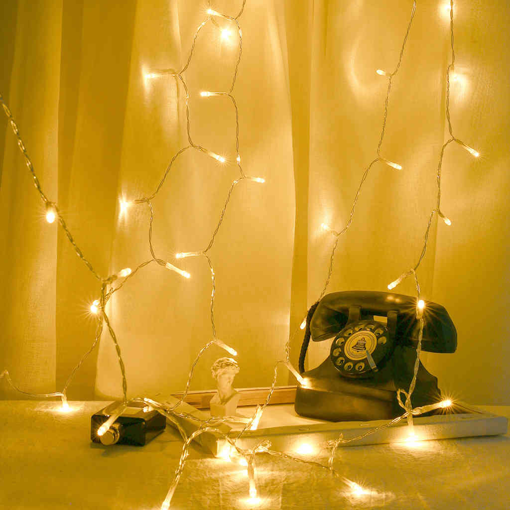 4-meter 40 led usb string light silver thread warm white fairies garland decoration for home battery-fueled Christmas party
