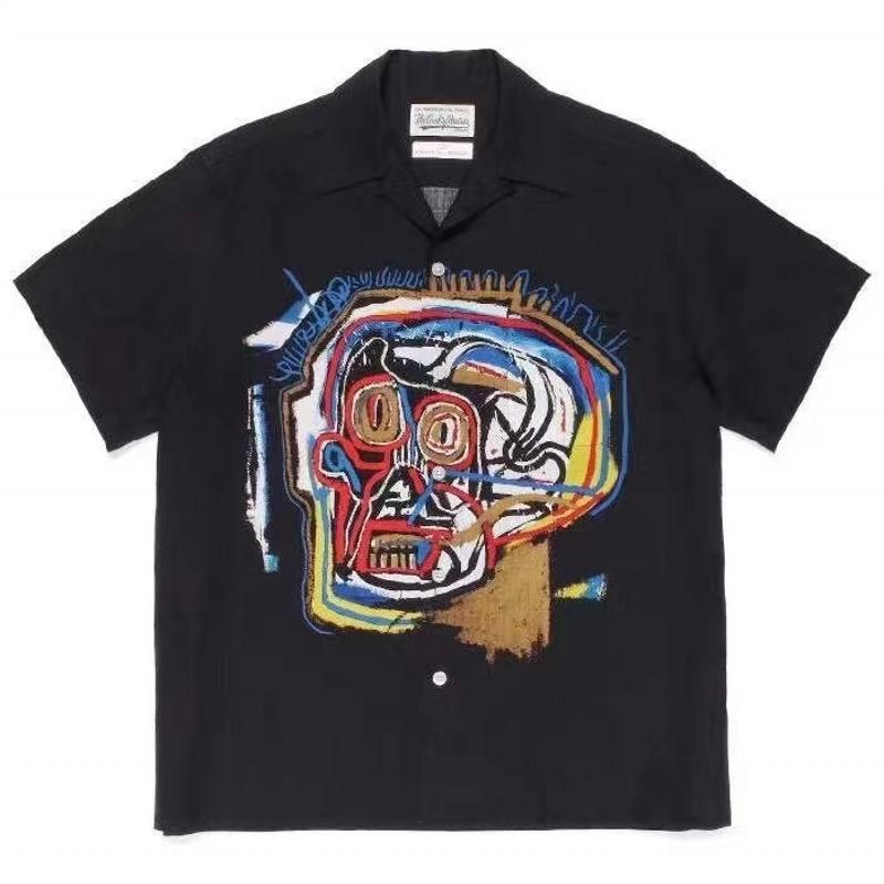 Men' Casual Shirts Summer Black WACKO MARIA Shirt Men Women 1:1 High Quality Hawaii Top Tees
Men' Casual Shirts Summer Black WACKO MARIA Shirt Men Women 1:1 High Quality Hawaii Top Tees