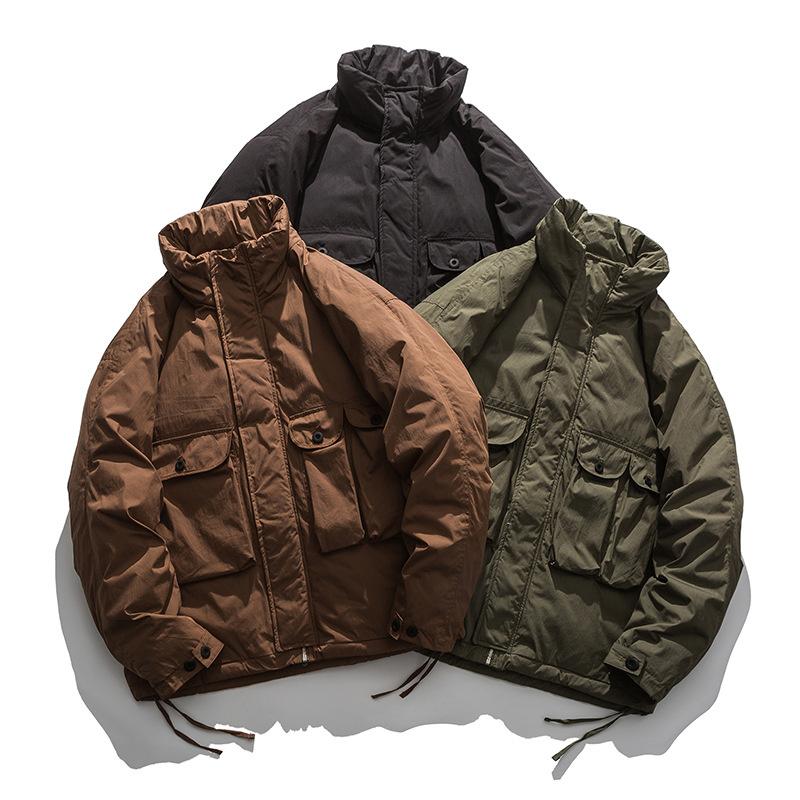 Outdoor Jackets&Hoodies Menswear US Fashion Solid Color Loose Stand Collar Work Clothes Camping Tooling Overalls Riding Students Down Jacket, Blue;black
Outdoor Jackets&Hoodies Menswear US Fashion Solid Color Loose Stand Collar Work Clothes Camping Tooling Overalls Riding Students Down Jacket, Blue;black