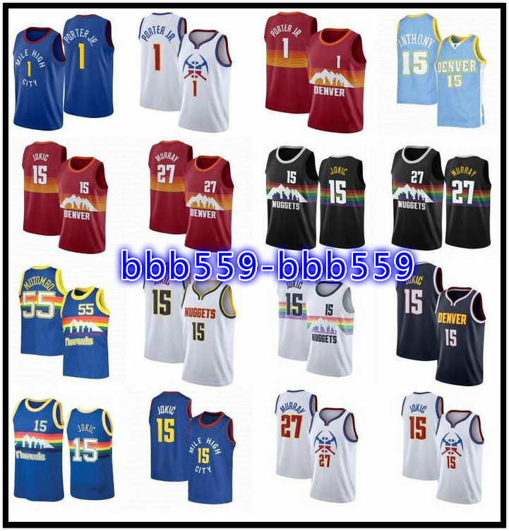 Vintage 1 Michael Porter Jr. Nikola 15 Basketball Jerseys Jokic Jamal 27 Murray Dikembe 55 Mutombo Denver Carmelo Anthony Nugget Jersey City, Blue;black
Vintage 1 Michael Porter Jr. Nikola 15 Basketball Jerseys Jokic Jamal 27 Murray Dikembe 55 Mutombo Denver Carmelo Anthony Nugget Jersey City, Blue;black