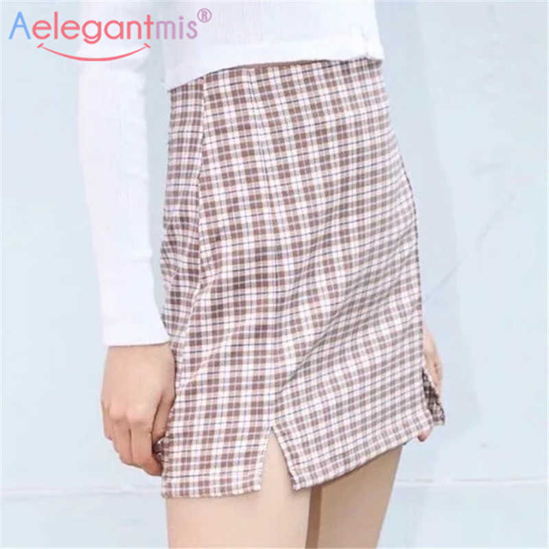 Aelegantmis Skirts Women Retro Plaid Mini A-line High Waist Students Korean Fashion Female Split Design 210607, As shown
Aelegantmis Skirts Women Retro Plaid Mini A-line High Waist Students Korean Fashion Female Split Design 210607, As shown