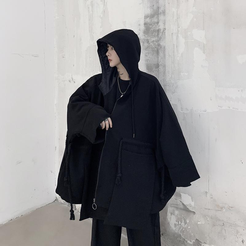 Men's Trench Coats Men Oversize Loose Casual Black Hooded Coat Male Streetwear Hip Hop Punk Gothic Cloak Windbreaker Jacket Outerwear, Kk1280
Men's Trench Coats Men Oversize Loose Casual Black Hooded Coat Male Streetwear Hip Hop Punk Gothic Cloak Windbreaker Jacket Outerwear, Kk1280