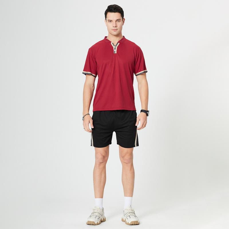 Men's Summer Two Piece Short Sleeve Shorts Tracksuits