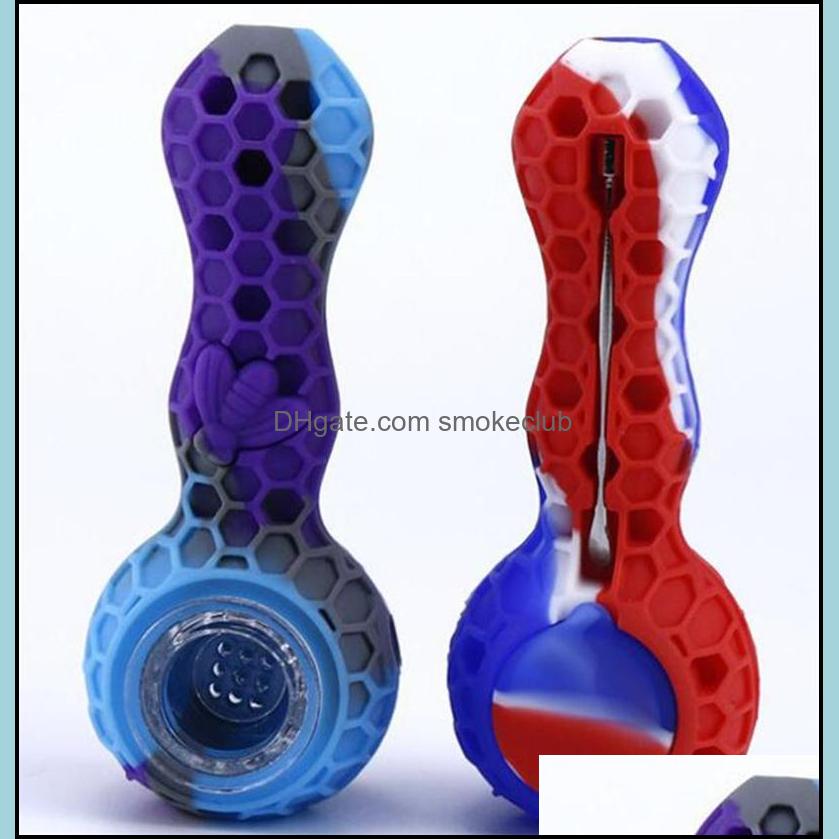 Household Sundries Home & Garden2021 Bees Sile Smoking Spoon Cigarette Tubes Travel Tobao Pipes Glass Bong Dry Herb Aessories Hand Pipe Drop
Household Sundries Home & Garden2021 Bees Sile Smoking Spoon Cigarette Tubes Travel Tobao Pipes Glass Bong Dry Herb Aessories Hand Pipe Drop