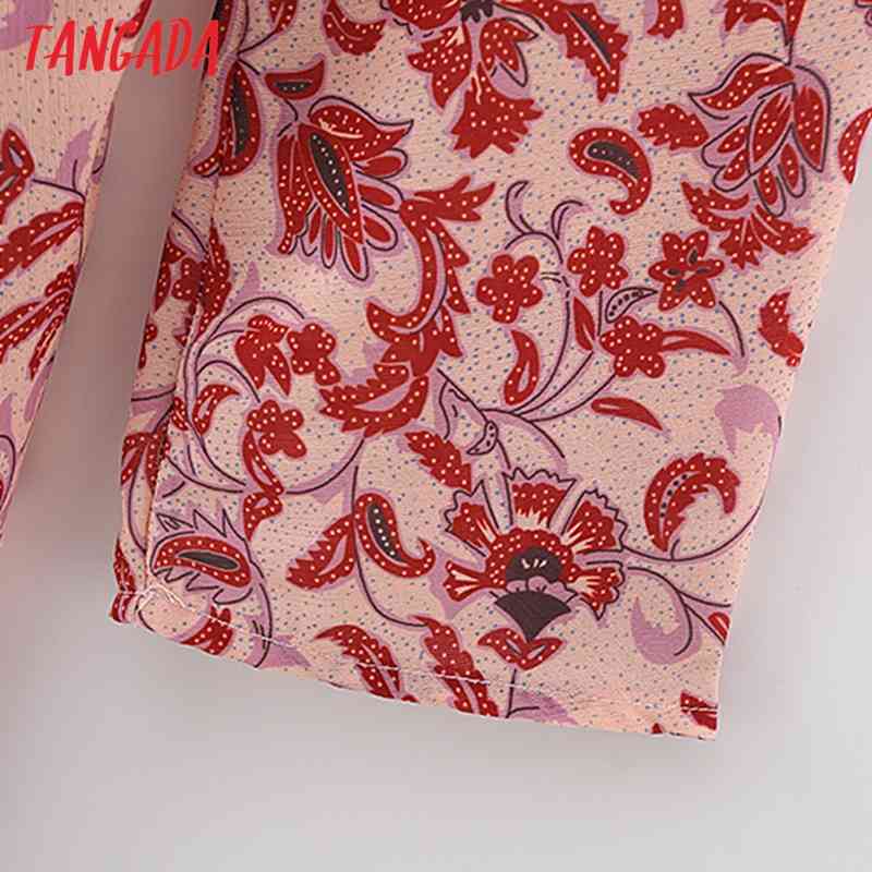 Summer Women Flowers Print Backless Hollow Strethy Waist Ladies Mini Dress Vestidos 5X48 210416