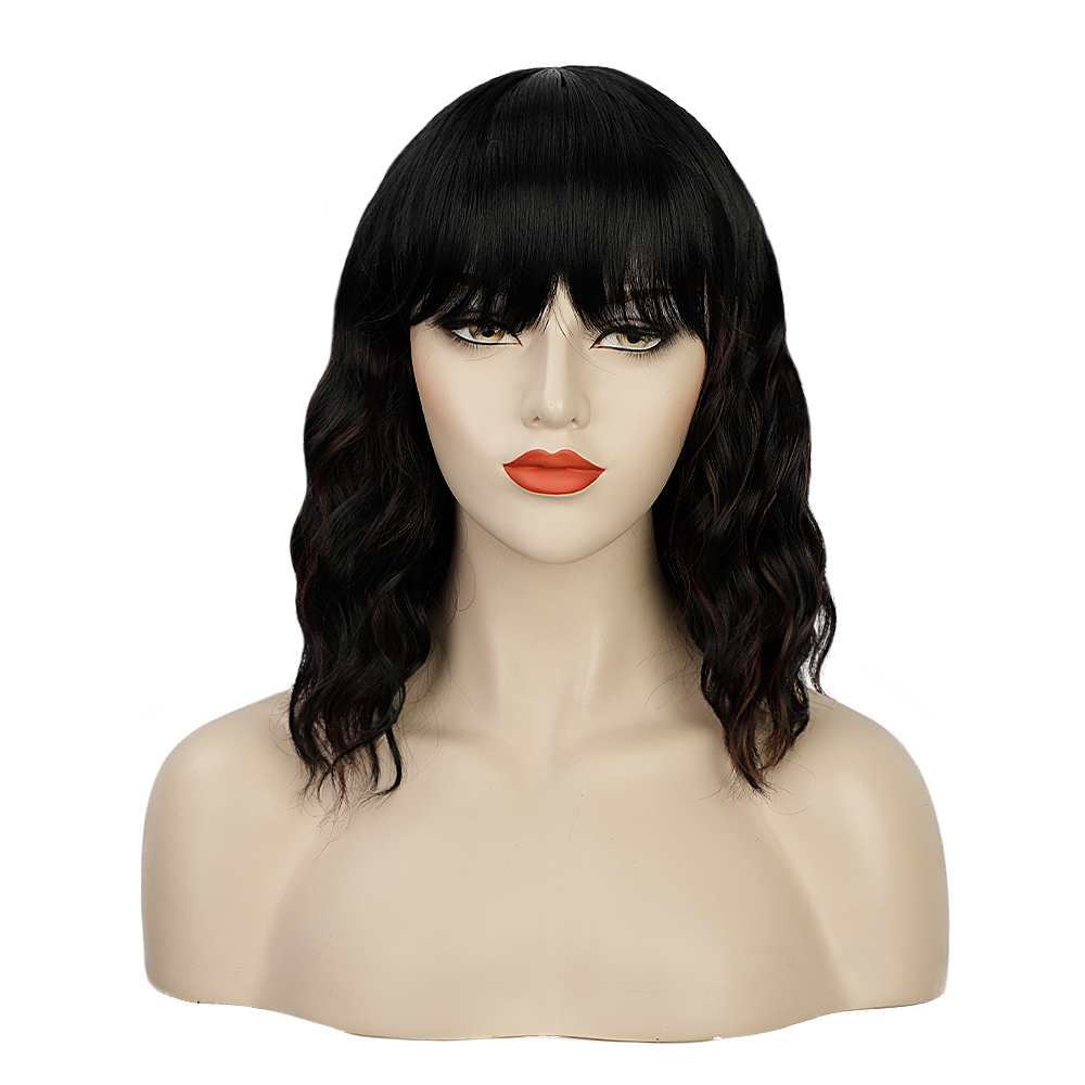 ladies 14 inch short curly synthetic wig fashion women wigs