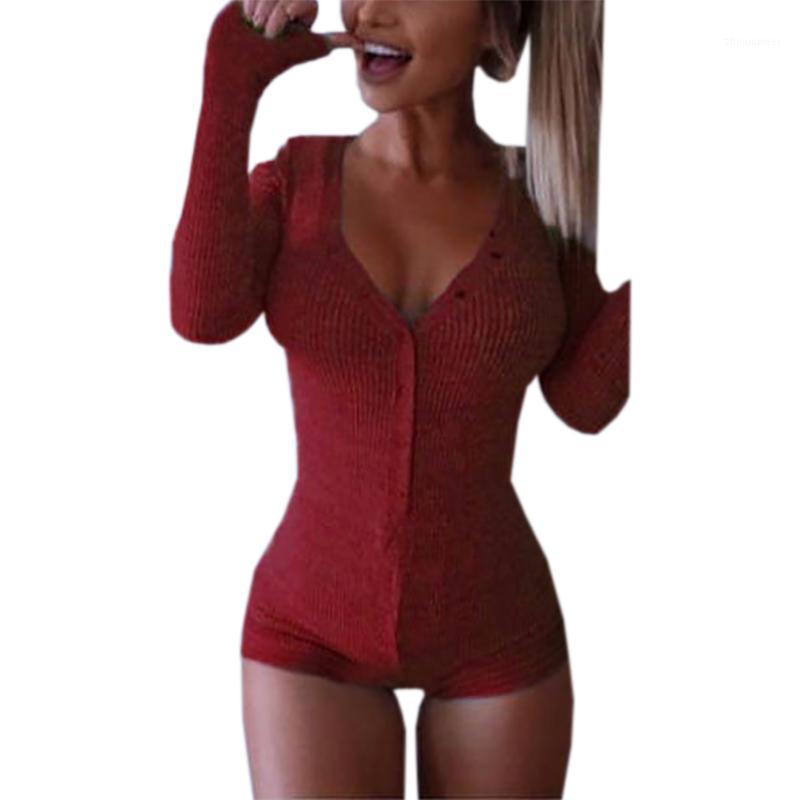 Women's Jumpsuits & Rompers 2021 Sexy Lady V Neck Long Sleeve Autumn Knitted Body Womens Slim Short Buttons Jumpsuit Bodycon Bodysuit ZX046, Blue
Women's Jumpsuits & Rompers 2021 Sexy Lady V Neck Long Sleeve Autumn Knitted Body Womens Slim Short Buttons Jumpsuit Bodycon Bodysuit ZX046, Blue