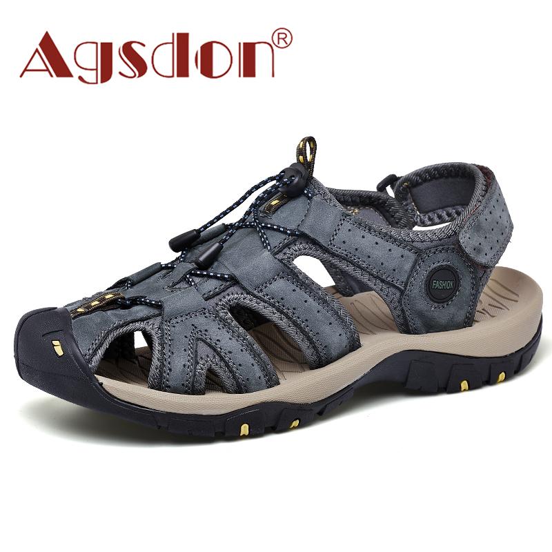 Sandals Summer Mens Genuine Leather Men Shoes Waterproof Walking Beach Outdoor Comfort Casual Leisure Man Big Size, Black
Sandals Summer Mens Genuine Leather Men Shoes Waterproof Walking Beach Outdoor Comfort Casual Leisure Man Big Size, Black