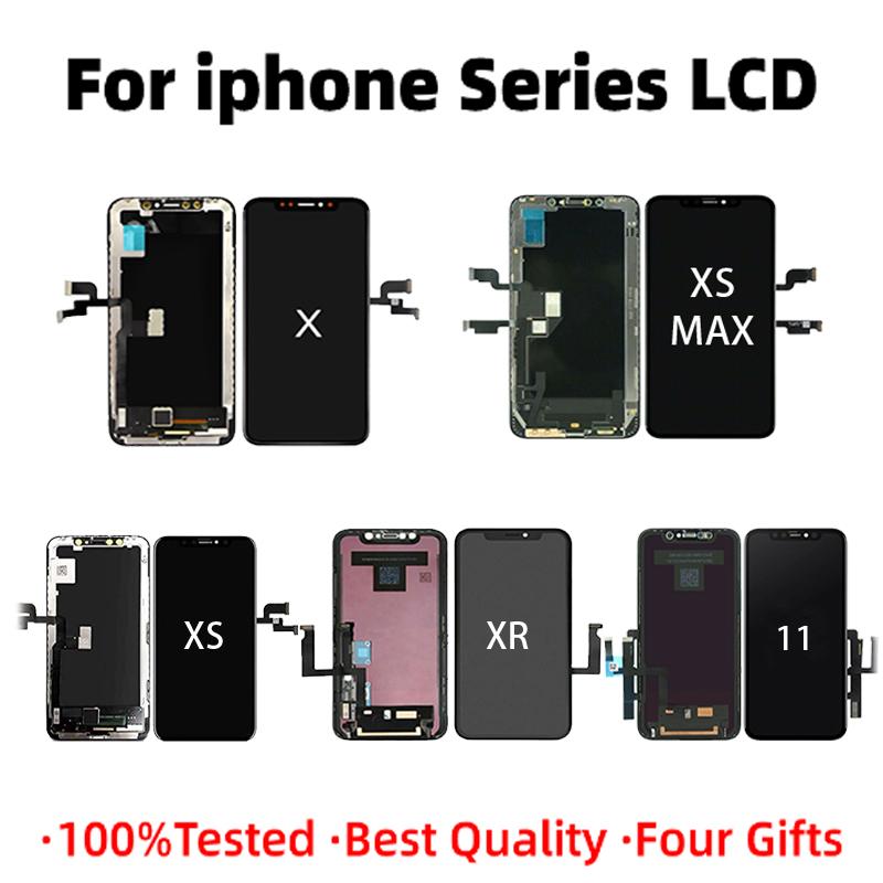 Wholesale LCD Display Screen Cell Phone Touch Panels Digitizer Assembly Replacement For iPhone 15 Plus 14 pro max X XR XS MAX 11 12 Pro Max with box package
