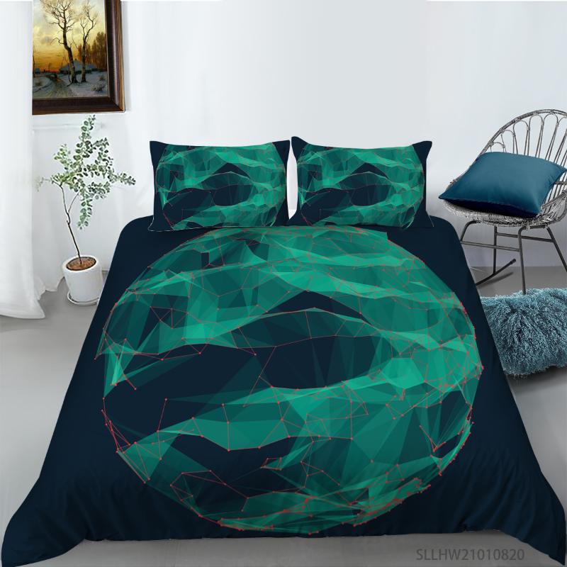 Bedding Sets Green Trend Geometric Sphere Model Printing Set Microfiber Home Textiles Bedclothes 2/3 Pieces
Bedding Sets Green Trend Geometric Sphere Model Printing Set Microfiber Home Textiles Bedclothes 2/3 Pieces
