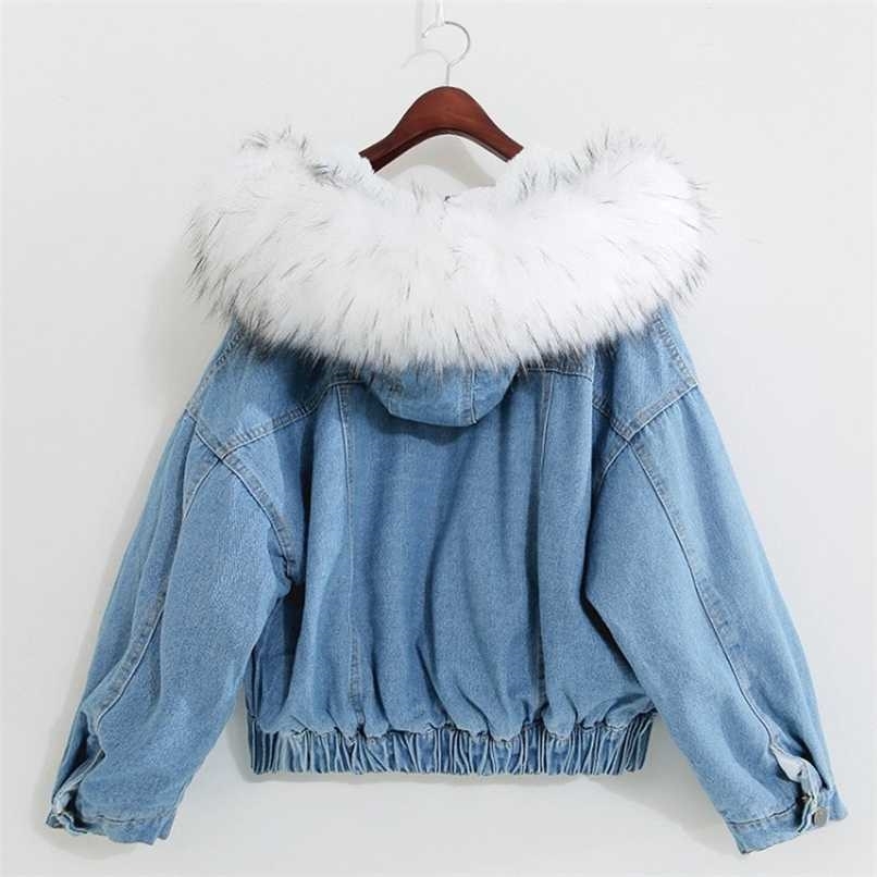 Warm Winter Jacket Women Autumn Hooded Coat Female Jeans Denim Jackets Basic Ladies Top Women' Bomber Jacket Femme Veste 211109
Warm Winter Jacket Women Autumn Hooded Coat Female Jeans Denim Jackets Basic Ladies Top Women' Bomber Jacket Femme Veste 211109