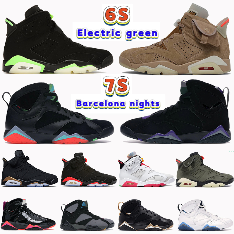 Men 6 6s 7 7s Basketball Shoes electric green Cactus British khaki DMP Barcelona nights Black Field Purple olympic mens sneakers trainers, 30# bubble wrap packaging 
Men 6 6s 7 7s Basketball Shoes electric green Cactus British khaki DMP Barcelona nights Black Field Purple olympic mens sneakers trainers, 30# bubble wrap packaging