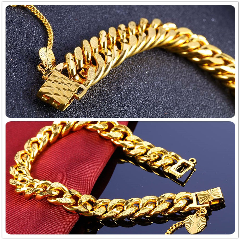 24K Gold Filled Bracelets Not Fade Charm Link,Chain For Women Men Lovers Gift Hiphop Top Quality Fine Jewelry Limited Wholesale Price
24K Gold Filled Bracelets Not Fade Charm Link,Chain For Women Men Lovers Gift Hiphop Top Quality Fine Jewelry Limited Wholesale Price