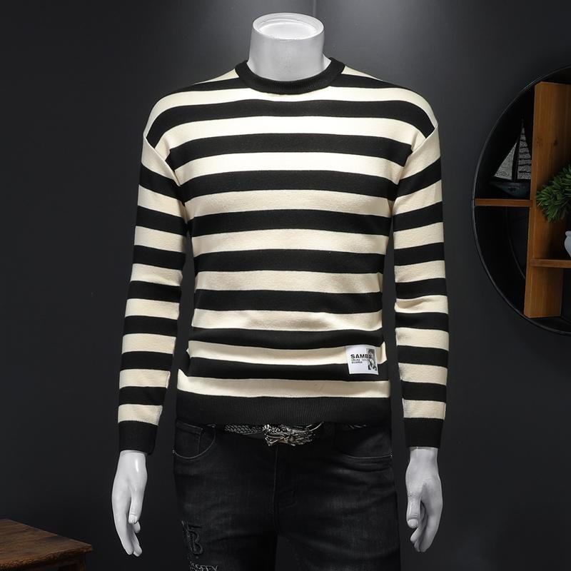 Men's Sweaters Classic Striped Men Autumn Winter Long Sleeve Slim Casual Knitted Pullovers Round Neck Sweater Male Clothing, Black
Men's Sweaters Classic Striped Men Autumn Winter Long Sleeve Slim Casual Knitted Pullovers Round Neck Sweater Male Clothing, Black