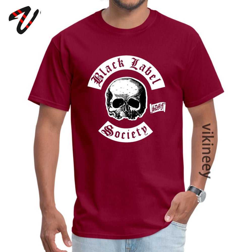 Funky Mens Black T-shirts Label Skull Society Summer Tees Sleeve Group Tee-Shirts Crew Neck Clothing 210629