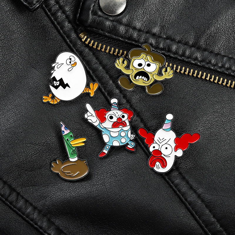 Europe Cartoon Clown Animal Brooches Duck White Chicken Halloween Clothes Pins Unisex Alloy Enamel Paint Cowboy Shirt Badge Jewelry Accessories
Europe Cartoon Clown Animal Brooches Duck White Chicken Halloween Clothes Pins Unisex Alloy Enamel Paint Cowboy Shirt Badge Jewelry Accessories