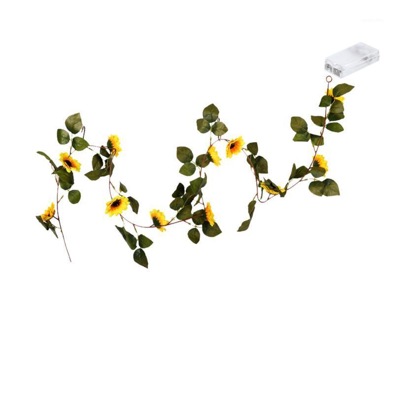 Party Decoration 1.8m Sunflower Vine String Led Fairy Lights Battery Holiday Wedding Valentine's Day Christmas Green Leaf Romantic
Party Decoration 1.8m Sunflower Vine String Led Fairy Lights Battery Holiday Wedding Valentine's Day Christmas Green Leaf Romantic