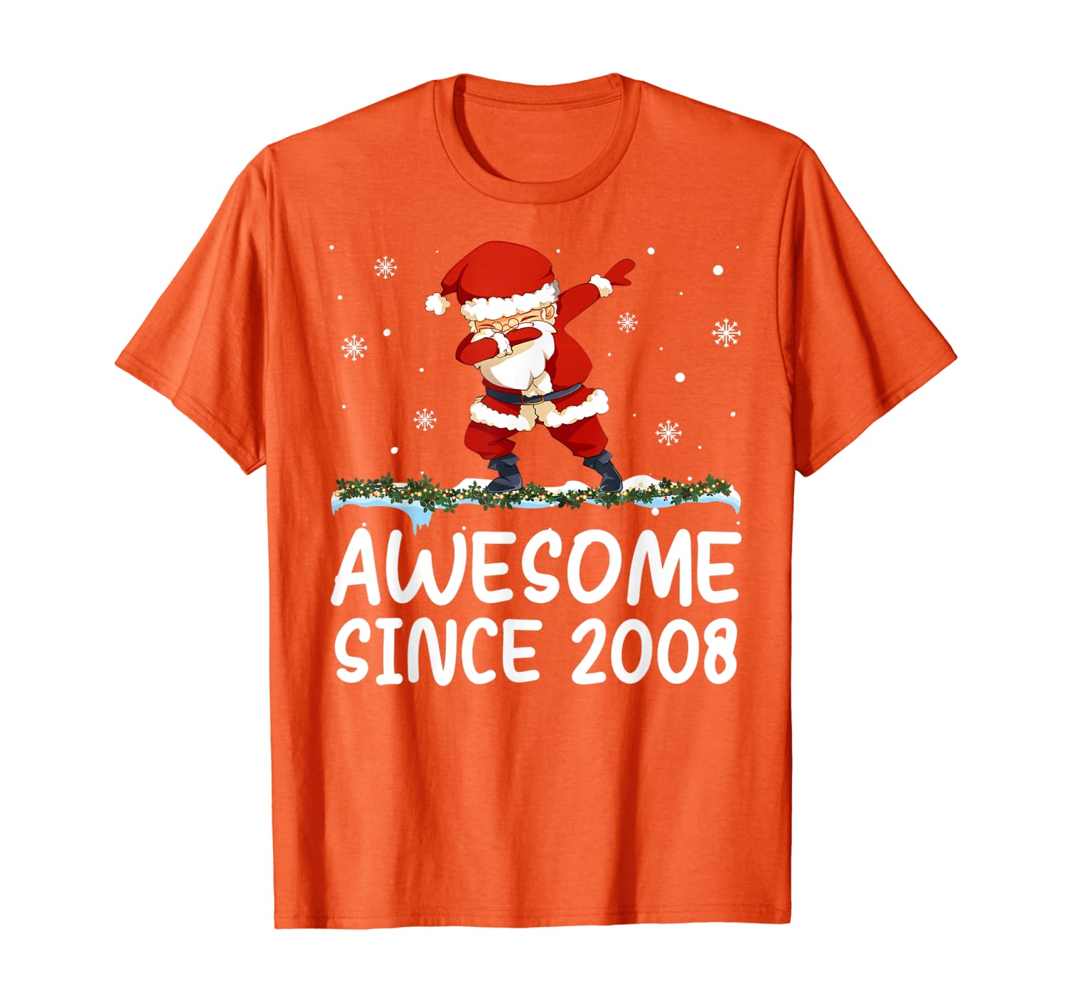 Dabbing Santa Claus Awesome Since 2008 11 years Xmas Gift T-Shirt, White;black
Dabbing Santa Claus Awesome Since 2008 11 years Xmas Gift T-Shirt, White;black
