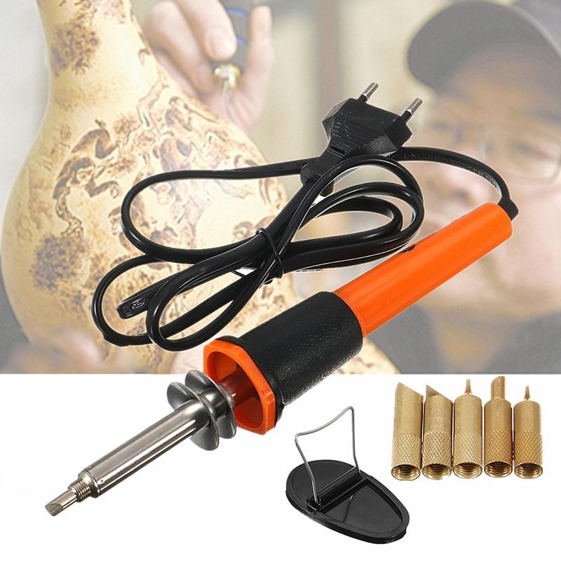 2025 new Hand Power Tool Accessories 110V220V 30W Electric Soldering Iron Pen Wood Burning Set Pencil Burner With Tips And Eu Plug6950850 Fr