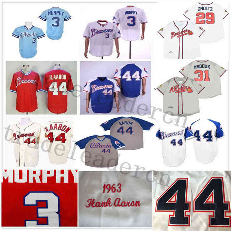 Vintage Soccer Jersey Atlanta 44 Hank Aaron H.Aaron Dale Murphy Greg John Smoltz Maddux 1995 1963 1973 1974 1982's, 44 white tb
Vintage Soccer Jersey Atlanta 44 Hank Aaron H.Aaron Dale Murphy Greg John Smoltz Maddux 1995 1963 1973 1974 1982's, 44 white tb