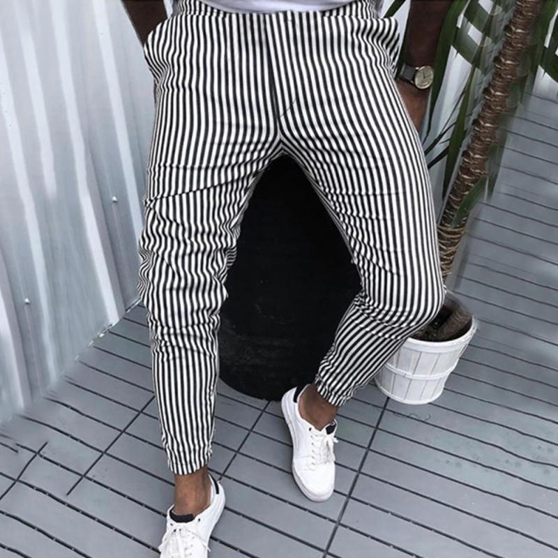 Men's Pants Casual Business Striped Print Skinny Pencil Zipper Elastic Waist Streetwear Social Trousers, Black
Men's Pants Casual Business Striped Print Skinny Pencil Zipper Elastic Waist Streetwear Social Trousers, Black