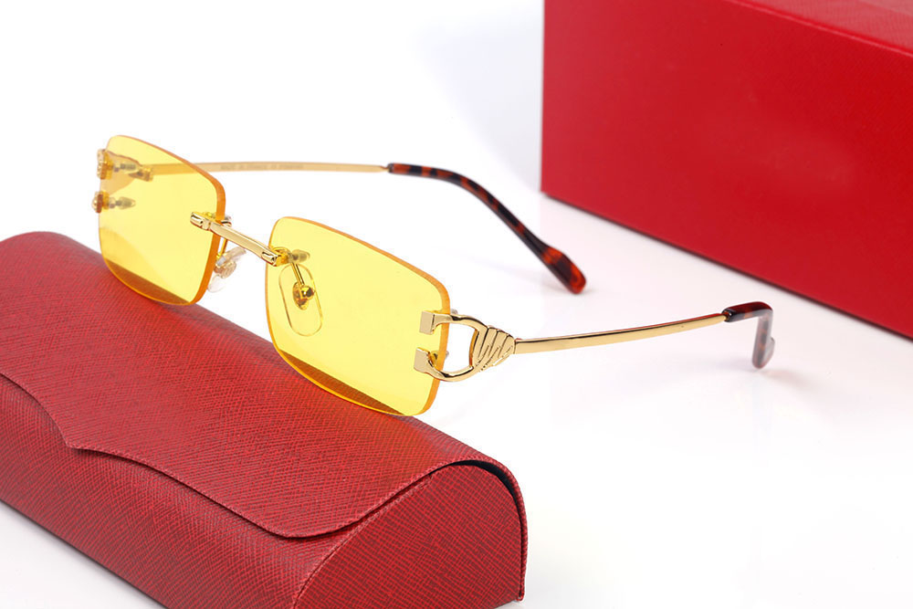 Designer buffalo horn glasses sunglasses for women and men rimless yellow lens fashion sports sunglass metal alloy frameless square 53mm eyeglasses lunettes gafas
Designer buffalo horn glasses sunglasses for women and men rimless yellow lens fashion sports sunglass metal alloy frameless square 53mm eyeglasses lunettes gafas