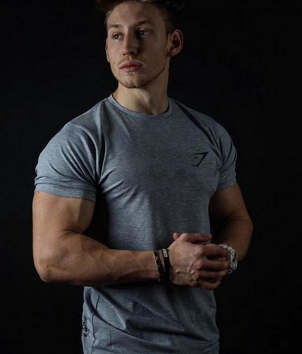 Gym muscle shark brothers summer round neck sports t shirt men's fitness running training clothing, Big red
Gym muscle shark brothers summer round neck sports t shirt men's fitness running training clothing, Big red
