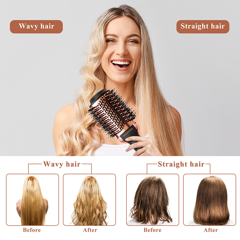 High-end electroplating golden 4 in 1 large size hot air comb, hair dryer, dry hair, straight hair, curling brush
High-end electroplating golden 4 in 1 large size hot air comb, hair dryer, dry hair, straight hair, curling brush