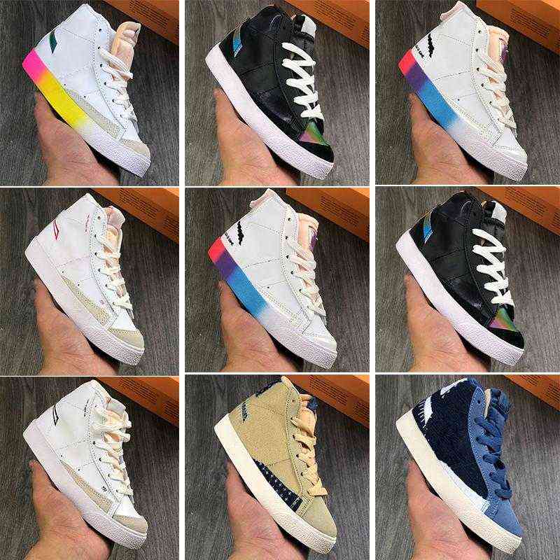 Blazers Mid 77 SE kicks for kiddos Mid-top Design Little Kids Basketball Shoes Have a good Days All Hallows Eve Navy Infants sneaker, #6
Blazers Mid 77 SE kicks for kiddos Mid-top Design Little Kids Basketball Shoes Have a good Days All Hallows Eve Navy Infants sneaker, #6