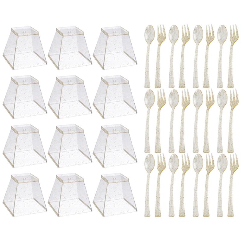 Disposable Cups & Straws 1Set Wide Mouth Dessert Cup With Fork Spoon Party One-off Utensil Supply Golden
Disposable Cups & Straws 1Set Wide Mouth Dessert Cup With Fork Spoon Party One-off Utensil Supply Golden