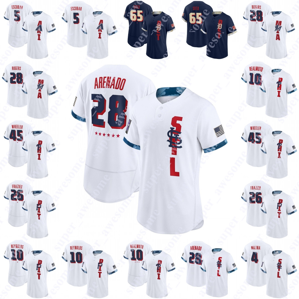 2021 All-Star Game Jersey Eduardo Escobar Gregory Soto Trevor Rogers J.T. Realmuto Zack Wheeler Adam Frazier Bryan Reynolds Nolan Arenado Yadier Molina, Nolan arenado cool base
2021 All-Star Game Jersey Eduardo Escobar Gregory Soto Trevor Rogers J.T. Realmuto Zack Wheeler Adam Frazier Bryan Reynolds Nolan Arenado Yadier Molina, Nolan arenado cool base