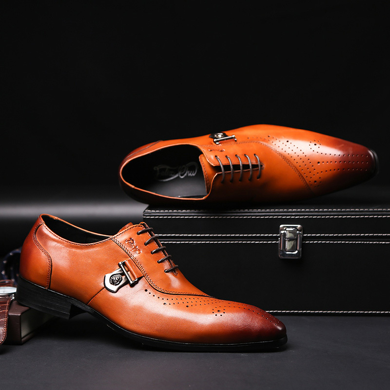dress shoes spring autumn fashion genuine leather wedding brogue shoes formal business oxfords black luxury 08ta
dress shoes spring autumn fashion genuine leather wedding brogue shoes formal business oxfords black luxury 08ta