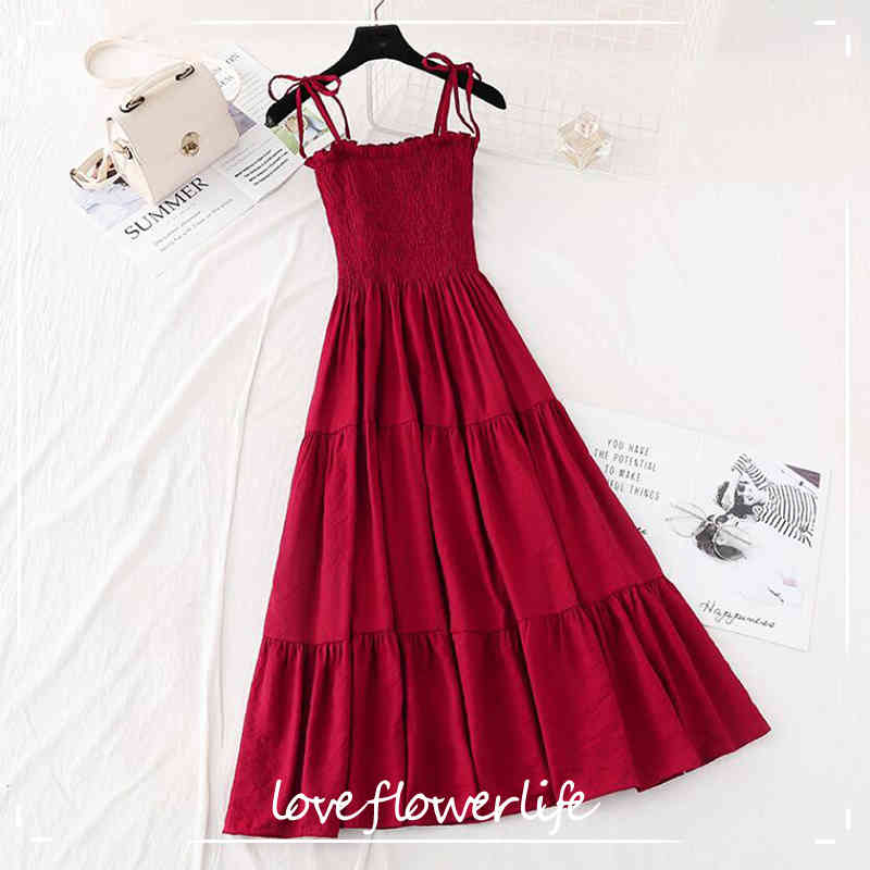 Women Summer Bohemian Strap Long Dress Korean Vintage Cotton Linen Ruffled Dress Sundress Sleeveless Slim Beach Holiday Dresses 210521, Black
Women Summer Bohemian Strap Long Dress Korean Vintage Cotton Linen Ruffled Dress Sundress Sleeveless Slim Beach Holiday Dresses 210521, Black