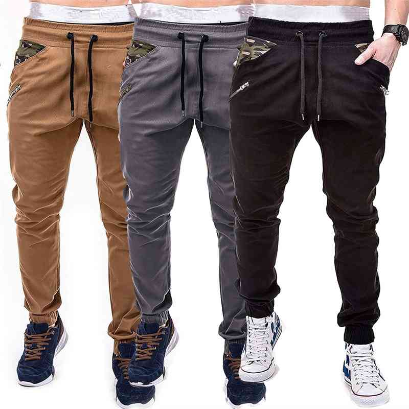 Men's large camouflage splicing tether belt casual work clothes men's trousers, Black
Men's large camouflage splicing tether belt casual work clothes men's trousers, Black