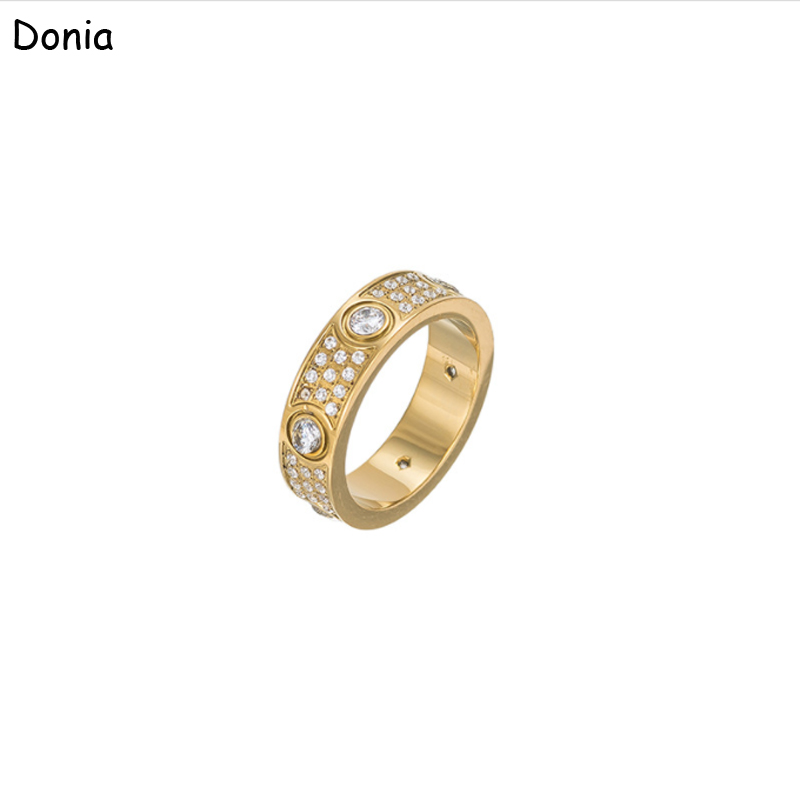 Donia jewelry luxury ring exaggerated European and American fashion starry titanium micro-inlaid zircon creative designer gifts
Donia jewelry luxury ring exaggerated European and American fashion starry titanium micro-inlaid zircon creative designer gifts