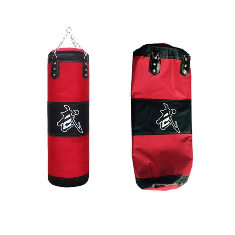 Empty Boxing Sandbag Home Fitness Hook Hanging Kick Punching Bag Training Fight Karate Punch Muay Thai Sand