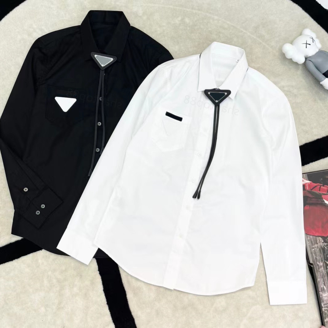 luxury Designer Prad Mens Dress Shirts SS Business Casual Long Sleeve Shirt Double high quality 120 Count Poplin Cotton Skin-Friendly, White;black
luxury Designer Prad Mens Dress Shirts SS Business Casual Long Sleeve Shirt Double high quality 120 Count Poplin Cotton Skin-Friendly, White;black