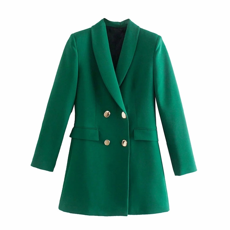 Nlzgmsj Za Blazer Women Double-Breasted Coat Vintage Long Sleeve Pocket Female Outerwear Chic Veste Femme 08 211019, As picture
Nlzgmsj Za Blazer Women Double-Breasted Coat Vintage Long Sleeve Pocket Female Outerwear Chic Veste Femme 08 211019, As picture
