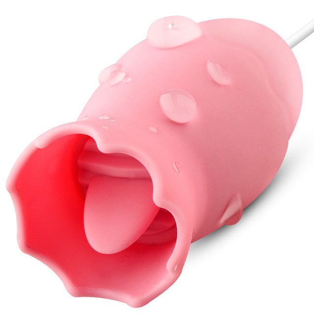 Licking Egg Charging Vibrating Double Jumping Egg Simulation Tongue Cunnilingus Female Masturbation Flirt Adult Sex Prod Y0408