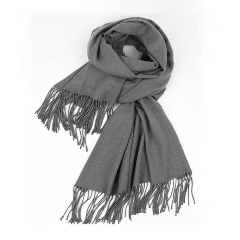 

Scarves Winter Scarf Solid Women Wool Cashmere Neck Head Warm Hijabs Pashmina Ladies' Shawls And Wraps Bufandas Invierno Mujer