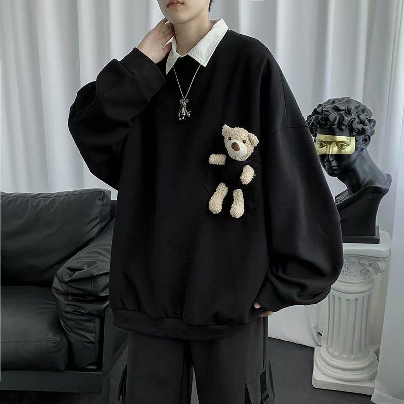Men' Hoodies & Sweatshirts Male sport hoodie, fashion jacket with cartoons and doll, round collar, three colours, of cotton, pullover IWPO, 1# shoe box
Men' Hoodies & Sweatshirts Male sport hoodie, fashion jacket with cartoons and doll, round collar, three colours, of cotton, pullover IWPO, 1# shoe box