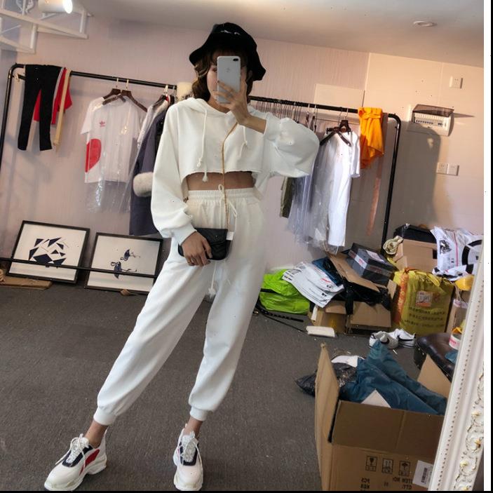 girls fashion casual suit womens sweater student summer loose cool solid jacket pants two paper dress piece with hood, White;black
girls fashion casual suit womens sweater student summer loose cool solid jacket pants two paper dress piece with hood, White;black